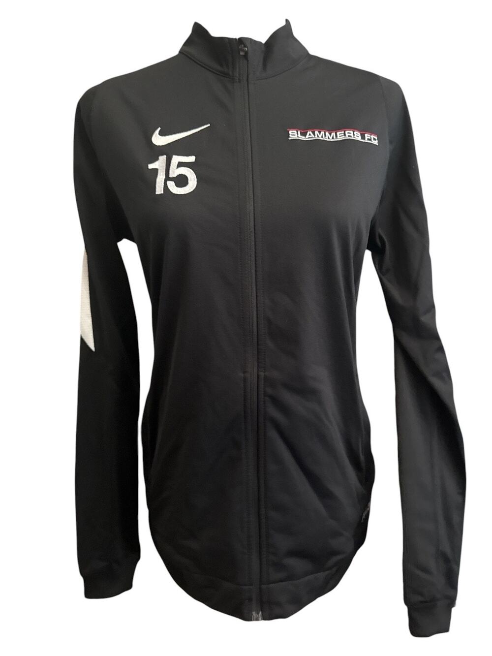 Nike Slammers FC Futbol Soccer Black Sports Jacket M